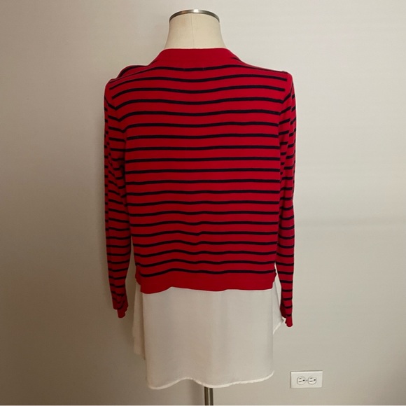 Red and navy stripe sweater - Picture 4 of 7